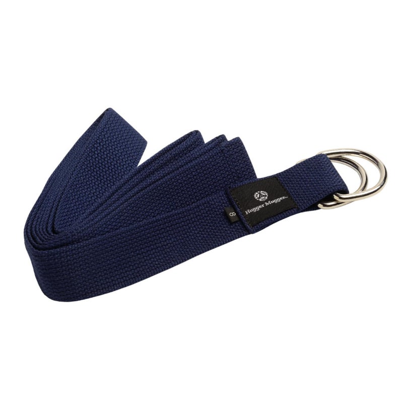 Hugger Mugger D-Ring Yoga Strap (Navy, 8 ft.) - Image 1